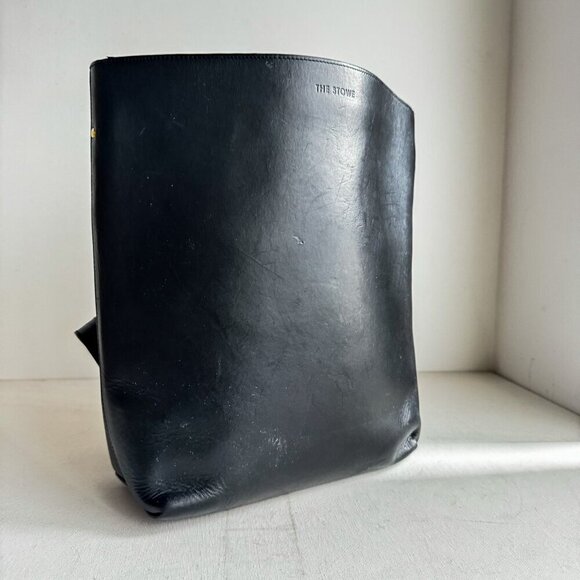 The Stowe Black Alex Leather Backpack main image 12